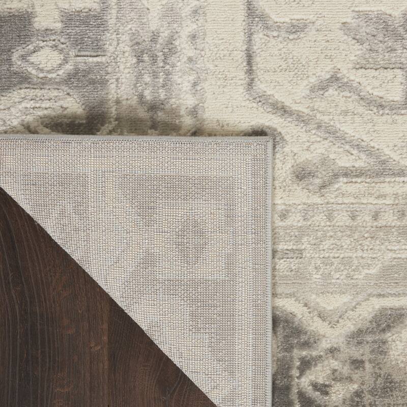 Nourison Cyrus Modern Persian Ivory Grey Area Rug
