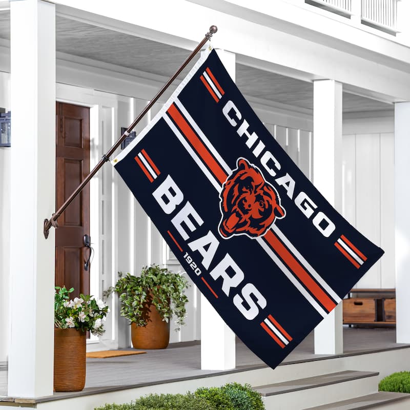 Chicago Bears Single Sided Flag w/ 2 Grommets, 3'x5' - Orange