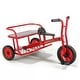 preview thumbnail 1 of 6, Winther Viking Twin Taxi Tricycle Red, Black - Assembled - Kids