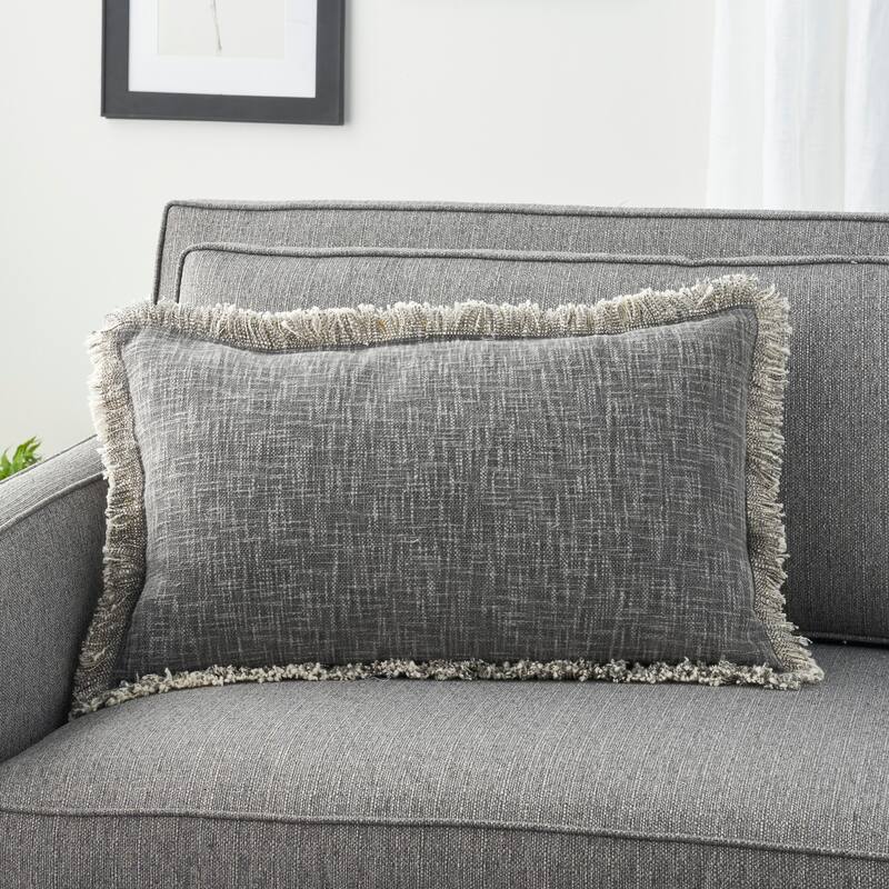 57 Grand by New Concept Washables Rustic Farmhouse Geometric Stonewash Throw Pillow , ( 22" x 22" )