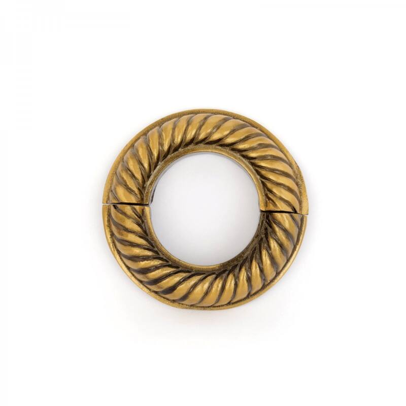 Aluminum Radiator Flange Gold Finish 1.25" (IPS) Le Cruller Style Pipe Flanges 1.75" ID - 3.13" OD Renovators Supply