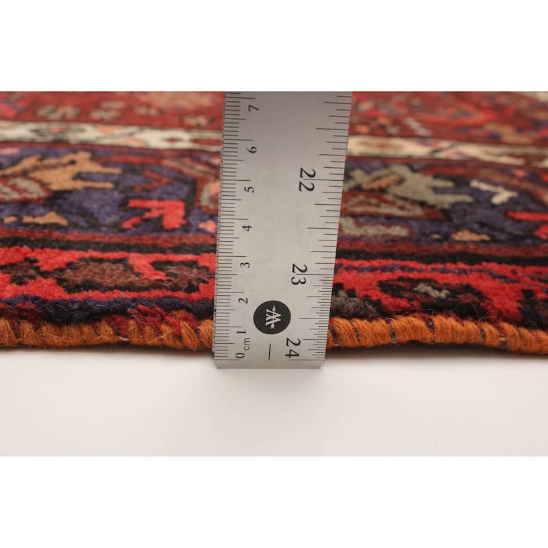 ECARPETGALLERY Hand-knotted Andelz Red Wool Rug - 4'3 x 6'11