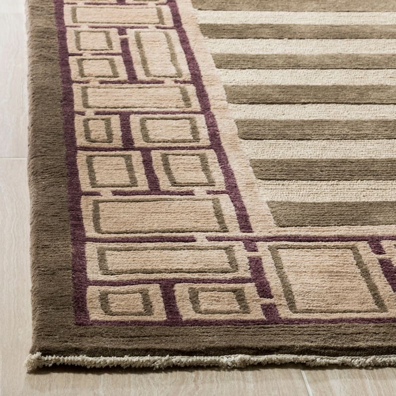 SAFAVIEH Couture Hand-knotted Tibetan Gottholde Modern Wool Rug