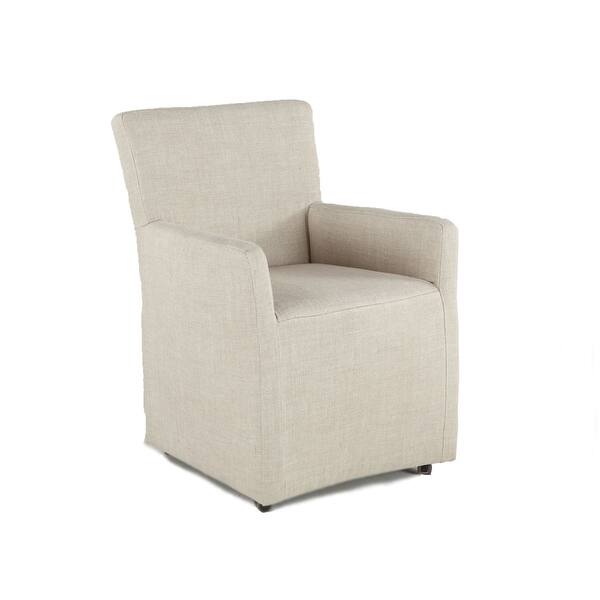 Lily Off White Linen Dining Chair Overstock 14137432