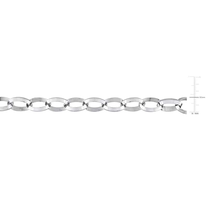 Miadora Sterling Silver Rolo Necklace