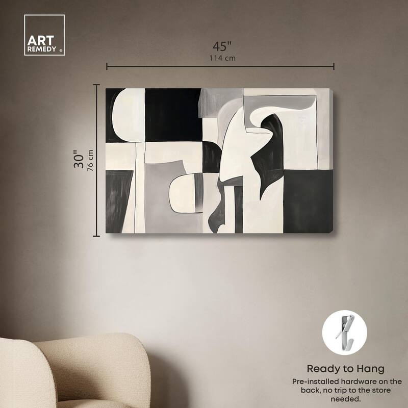 Shadow Play II Canvas by Art Remedy, Gallery Wrapped