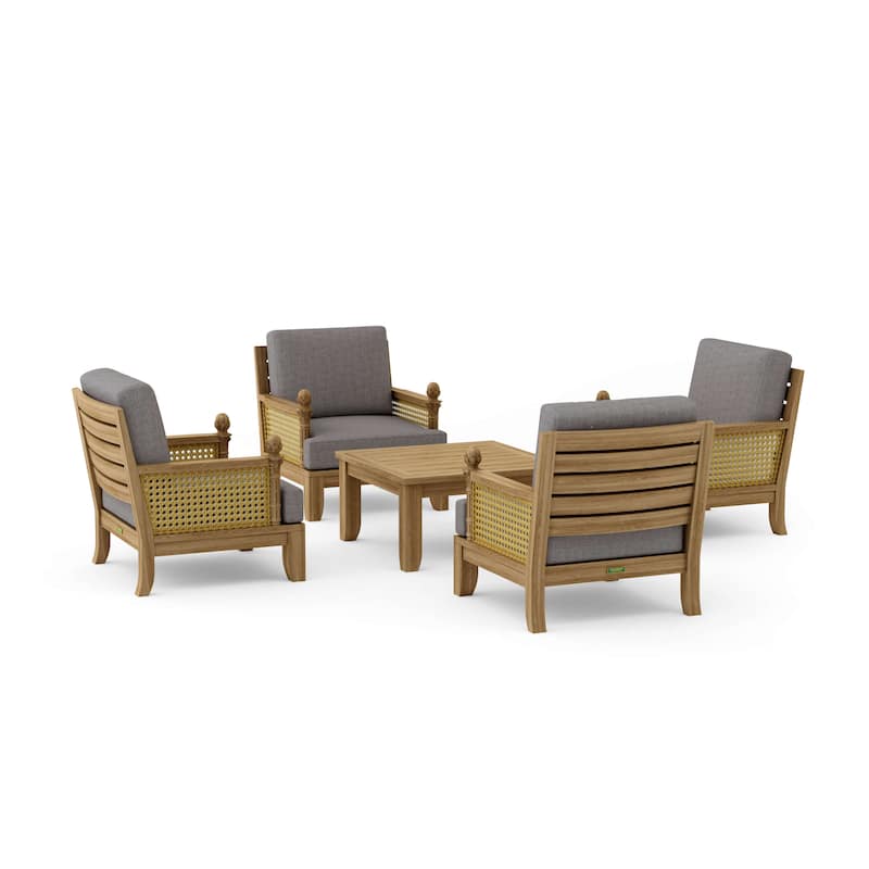 SET-55 5-pc Luxe Modular Deep Seating Set - Cast Slate