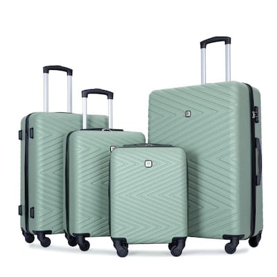 4PCS ABS Lightweight Suitcase Luggage Set with Rotating Wheels,24" and 28" with TSA Lock