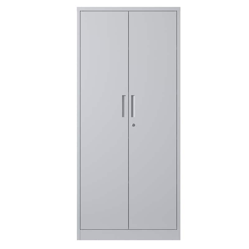 71"H Metal Lockable Storage Cabinet with Doors and 4 Shelves