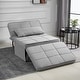 preview thumbnail 2 of 12, HOMCOM 4-in-1 Table/Sofa/Chair/Bed with 5-Level Adjustable Backrest, Footstool for Living Room or Bedroom