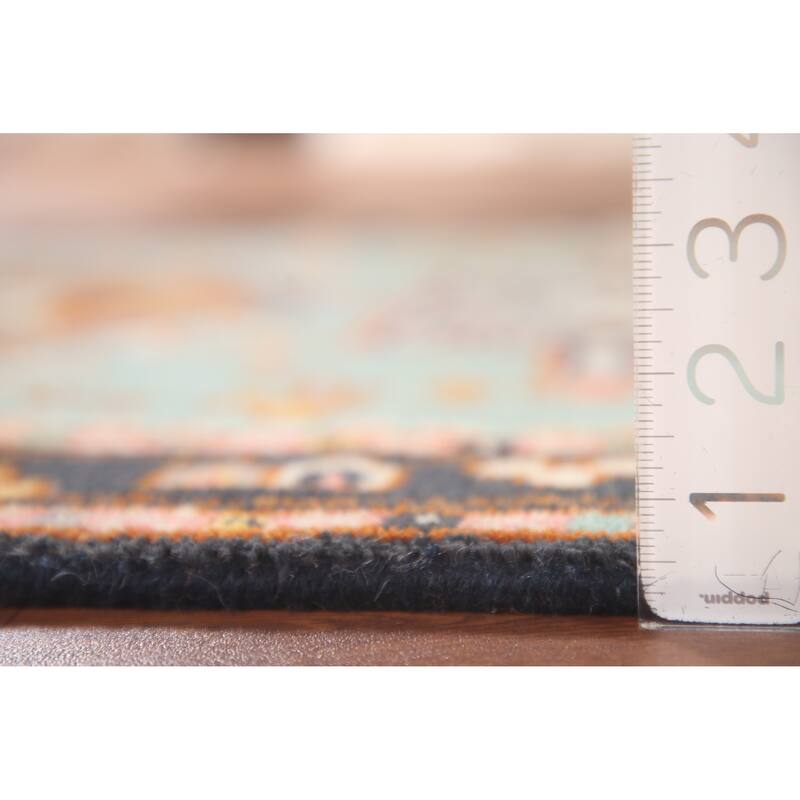 Turquoise / Green Kazak Oriental Foyer Rug Handmade Wool Carpet - 3'1" x 5'0"