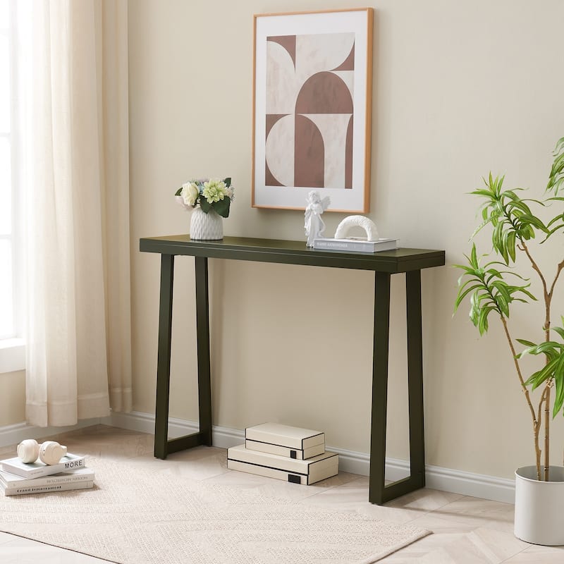 Claude Collection Wood 36" Modern Console Table with Shelf