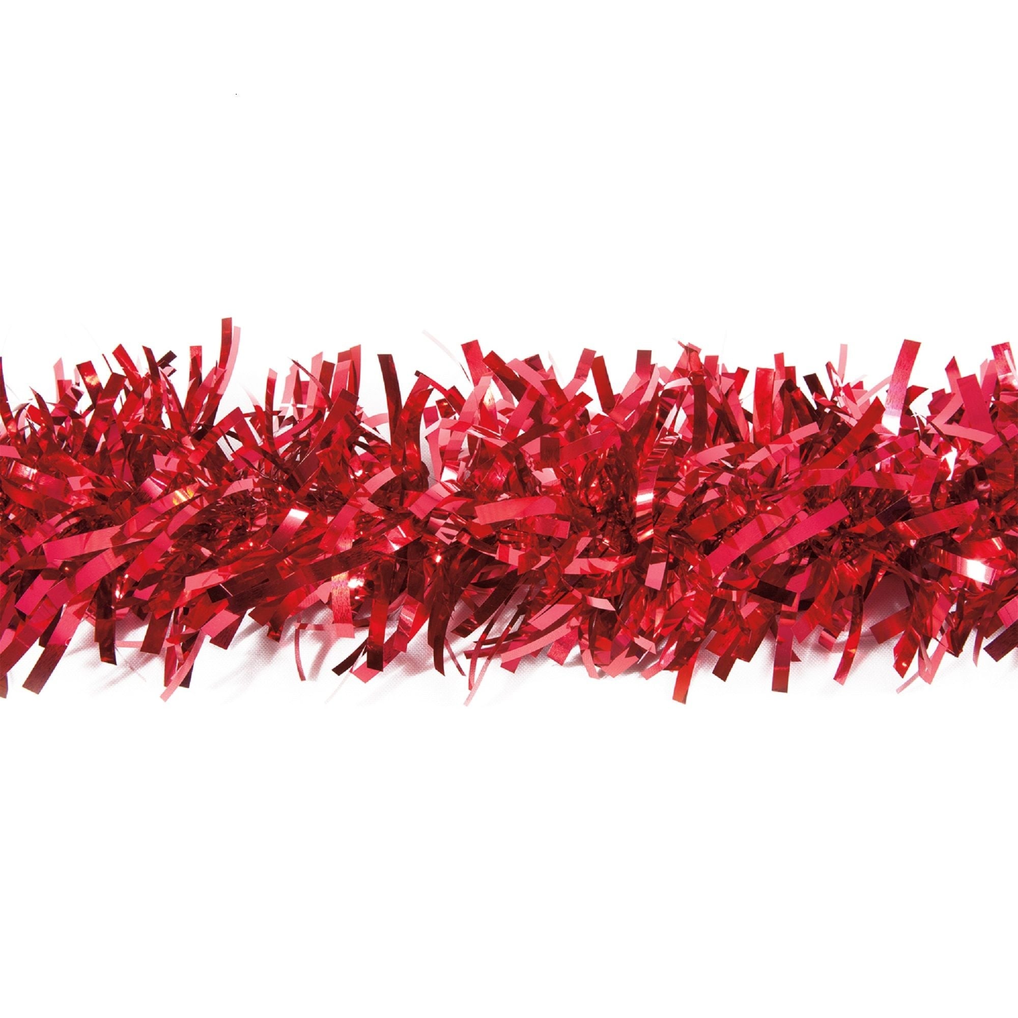 Red And White Twisted Tinsel Garland