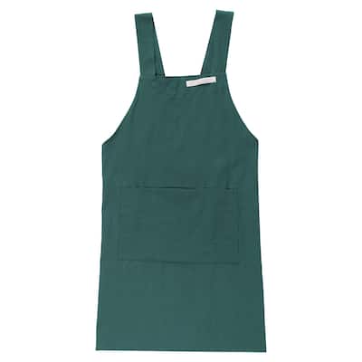 Cotton Aprons, 78 x 104cm Adjustable Bib Kitchen Apron with Pockets - 78 x 104 cm