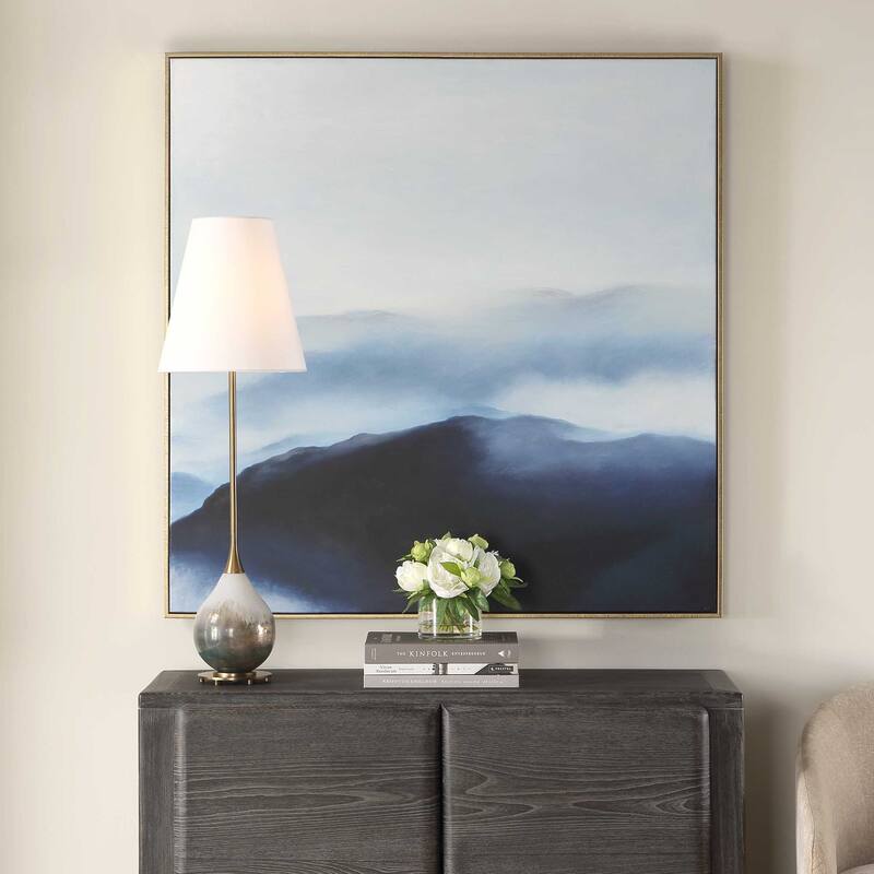 Uttermost Cold Shoulder Hand Painted Landscape Art