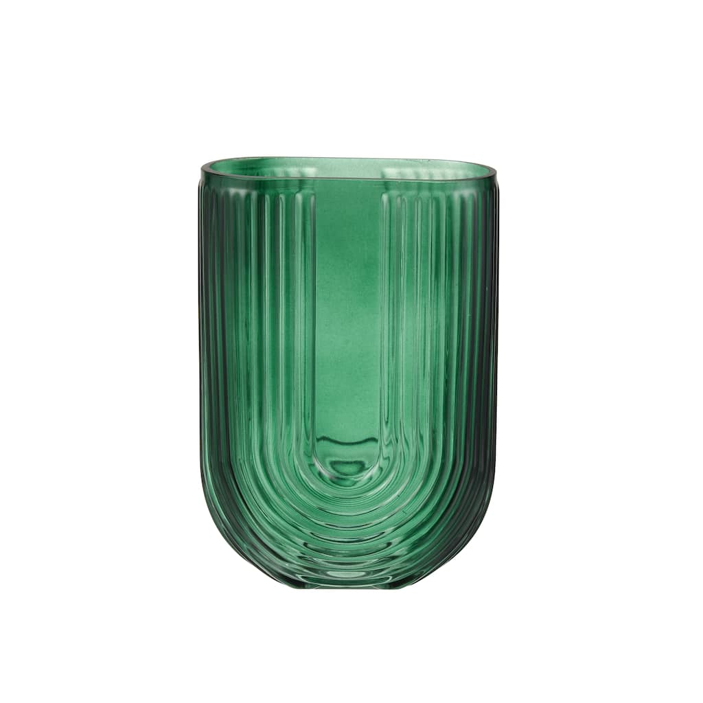 Elk Home Dare Green Finish Glass 5 Inch Wide Vase