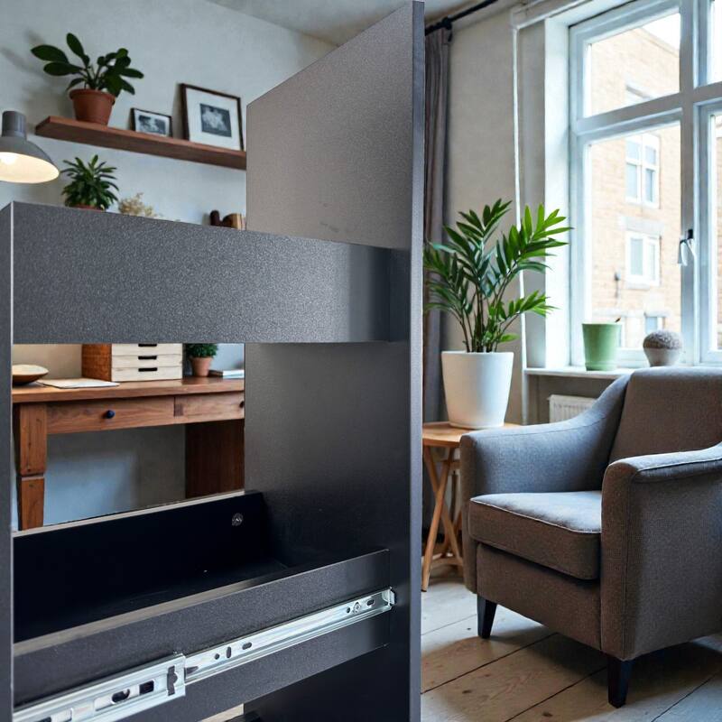 Slim Kitchen Rolling Storage Cart with Wheels and Handle, 6 Tier Narrow Pantry Shelf for Small Spaces