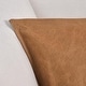 preview thumbnail 7 of 5, Kosas Home Cheyenne 100% Leather 16x36" Throw Pillow, Chestnut