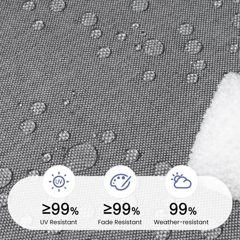 Outdoor Patio Chaise Lounge Chair Seat Cushions with Pillow