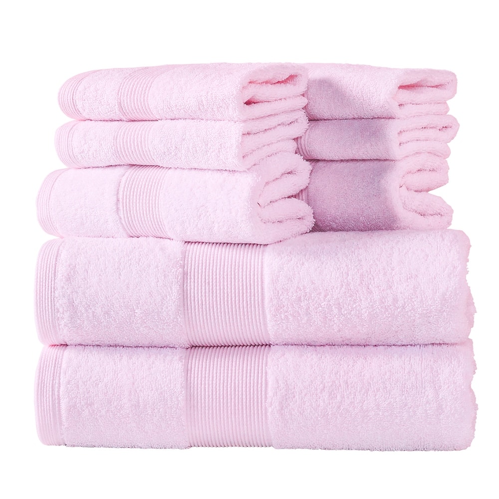 Fabstyles 8 Piece Plush Cotton Towel Set