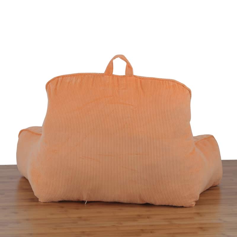 Cotton Corduroy Lounger Bed Rest Pillow Adjustable DIY Filling