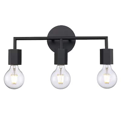 Trans Globe Lighting 3-Light Vanity-Light with Geometric Socket