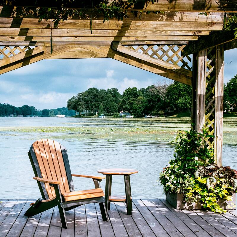 Poly Lumber Folding Adirondack Chair