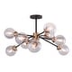 preview thumbnail 7 of 9, Orbit Sputnik Bronze Industrial Semi-flush Ceiling Light Fixture