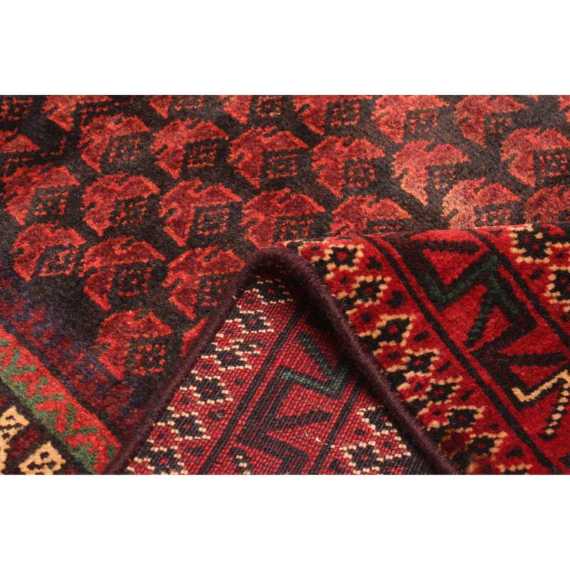 ECARPETGALLERY Hand-knotted Teimani Dark Brown Wool Rug - 2'9 x 4'8