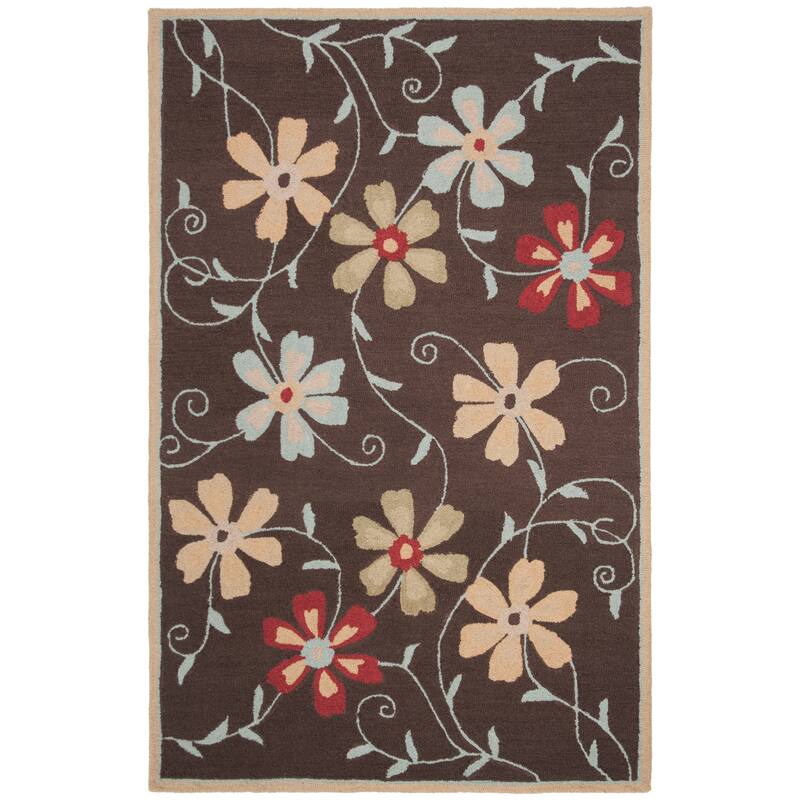 SAFAVIEH Handmade Blossom Jayasri Modern Floral Wool Rug