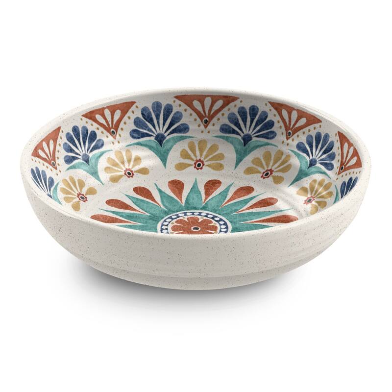Abode Homewares Desert Rio Planta Low Bowl - Multicolor - 8" - Set of 6