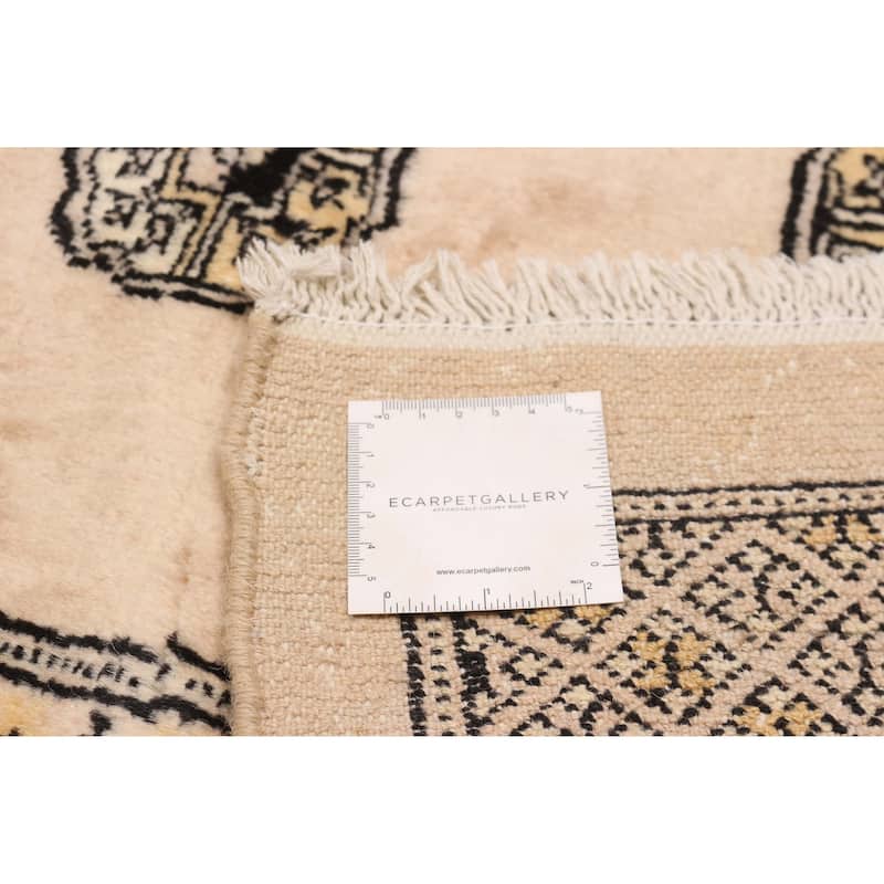 Finest Peshawar Bokhara Beige Rug 9'11" x 13'6" - 9'11 x 13'6