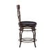 preview thumbnail 4 of 10, Onyx Big & Tall 360 Swivel Metal and Wood Scroll Counter Stool