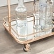 preview thumbnail 2 of 4, angelo:HOME Alcott 3-tier Goldtone Rolling Metal Bar Cart