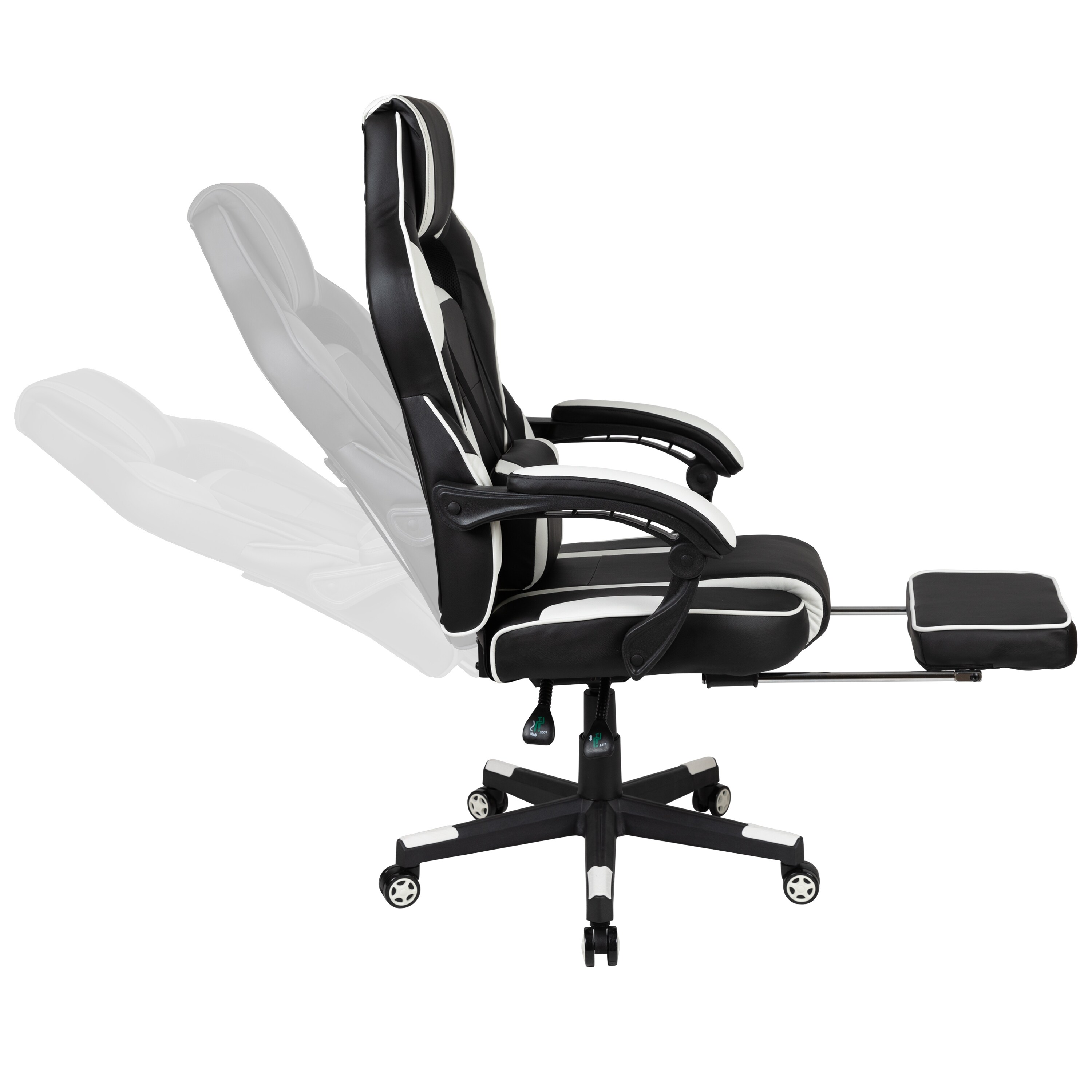 X40 Gaming Chair Racing Ergonomic Computer Chair with Fully Reclining Back/Arms, SlideOut