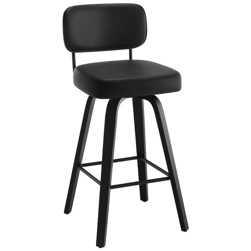 26"/29" Swivel Counter/Bar Stools with Black Bentwood Legs