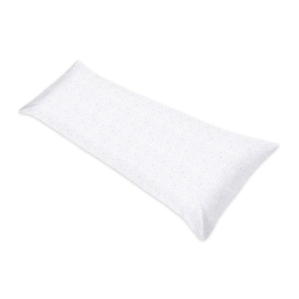 Sweet JoJo White Eyelet Full-length Double-zip Body Pillow Cover