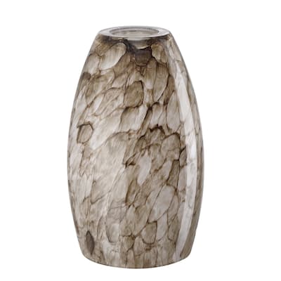 2.25 in. Lip Fitter River stone Glass Oblong Pendant Lamp Shade