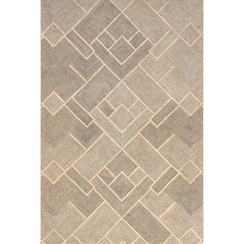 Nuloom Kassy Modern Geometric Wool Area Rug