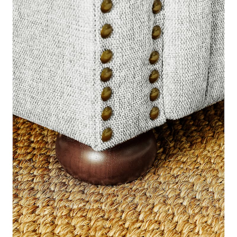 88.5''x37''x28'' Upholstered PU Chesterfield Sofa