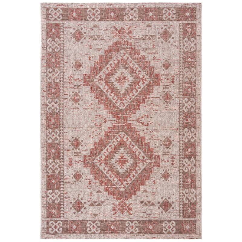 SAFAVIEH Courtyard Adrielle Outdoor Waterproof Patio Backyard Rug