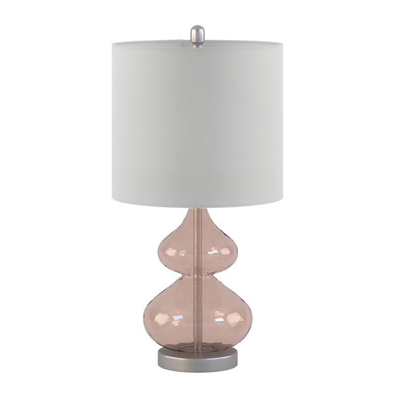Ellipse Curved Gourd Glass Table Lamp, Set of 2