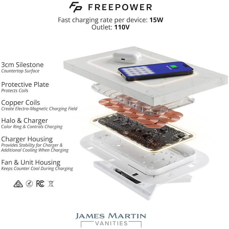 James Martin Vanities 435-V48-FPBL Hudson 48" Free Standing Single