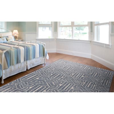 Grand Bazaar Frida Machine Made Abstract Transitional Area Rug