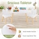 preview thumbnail 6 of 8, Gymax 3 Pieces Kids Table & Chairs Set Children Wooden Furniture Set