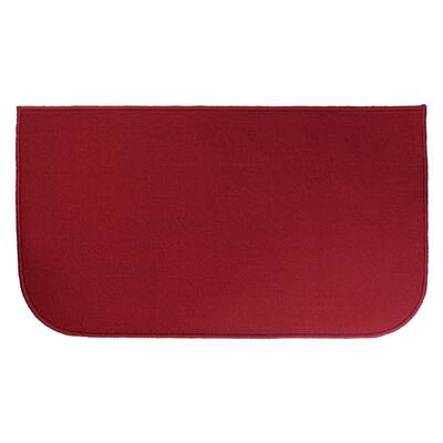 Solid Red Accent Rug 20 in. x 36 in.