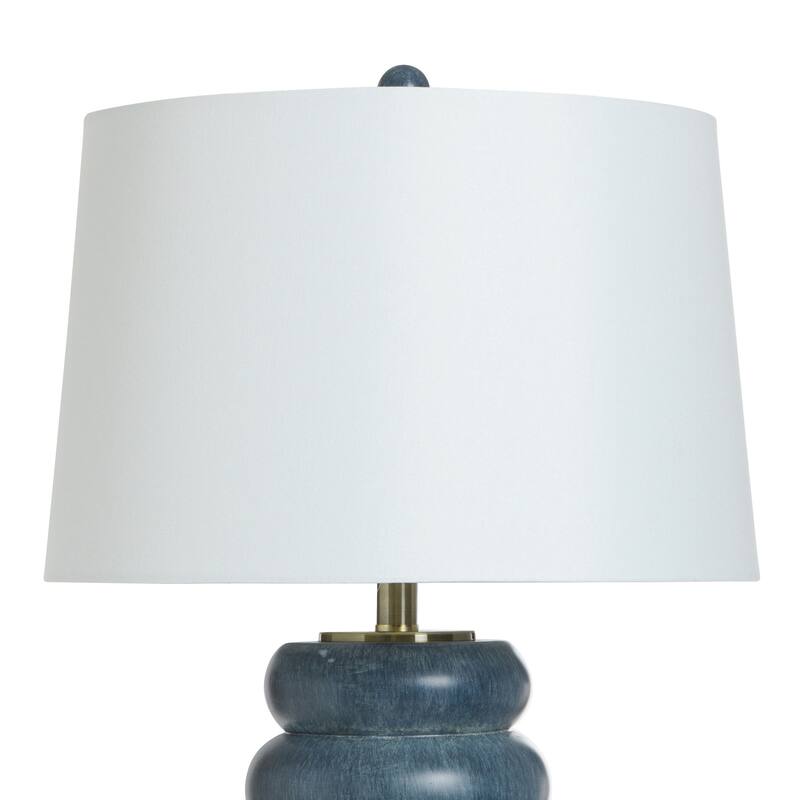 Lizzie - Bubble Base Shape - White Linen Shade