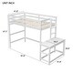 preview thumbnail 2 of 12, Twin High Loft Bed with Ladder Landing Platform and Ladders