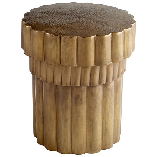 Cyan Design Mumbo Jumbo Side Table Mumbo Jumbo 20" Diameter Aluminum Side Table Made in India