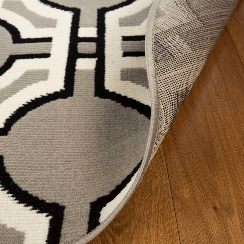 Modern Geometric Art-Deco Trellis Power-Loomed Indoor Area Rug by Superior